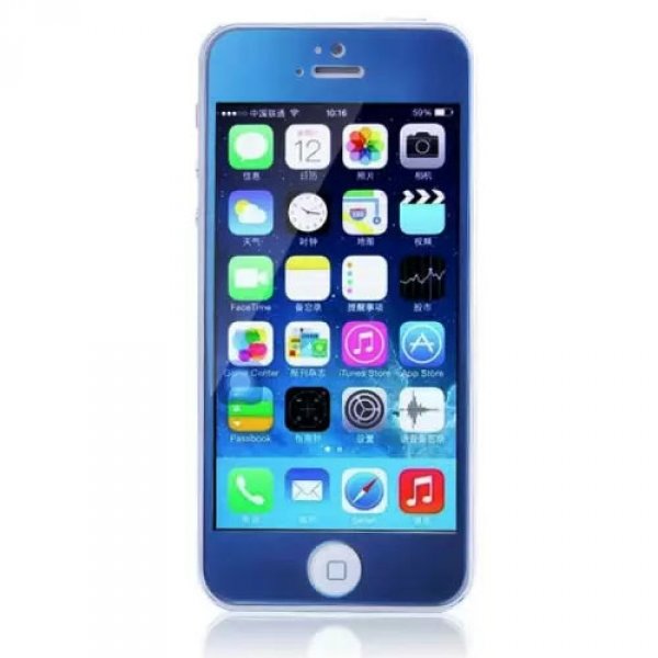Захисне Скло Remax Tempered Glass Colorful Blue для Apple iPhone 5S /5 /5C 0.2mm 9H