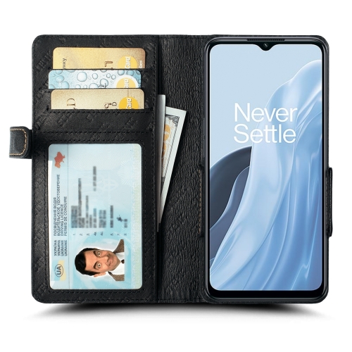 чехол-книжка на OnePlus Nord N300 Черный Stenk Wallet фото 2