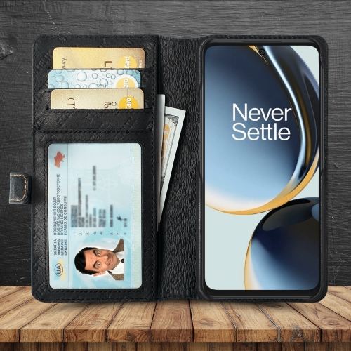 чехол-кошелек на OnePlus Nord CE 3 Lite Черный Stenk Premium Wallet фото 2