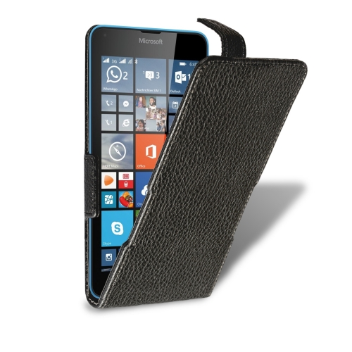 чохол-фліп на Microsoft Lumia 640 DS Чорний Liberty Сняты с производства фото 2