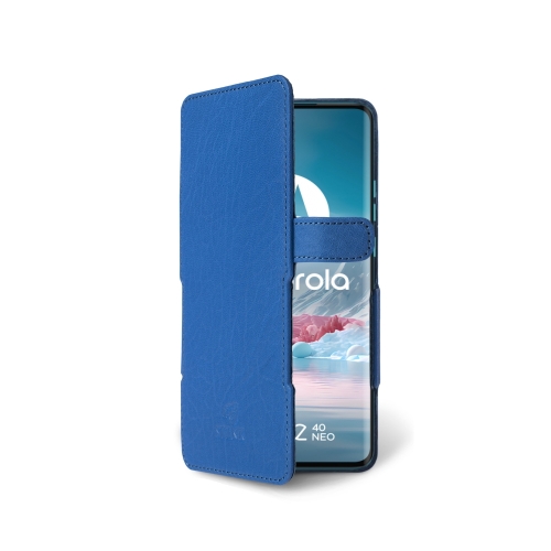 чохол-книжка на Motorola Edge 40 Neo Яскраво-синій Stenk Prime фото 2
