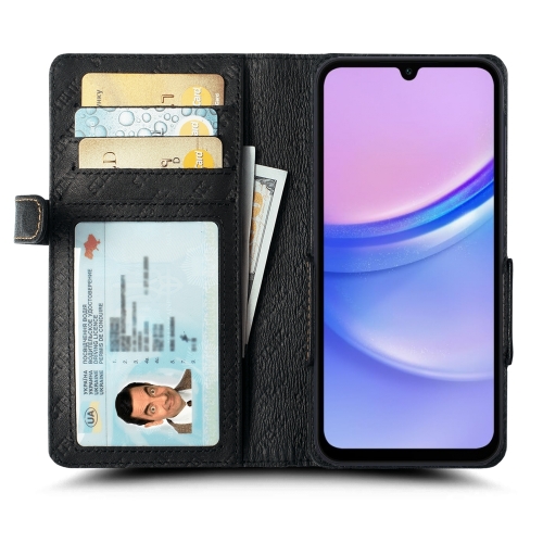 чехол-книжка на Samsung Galaxy A15 Черный Stenk Wallet фото 2