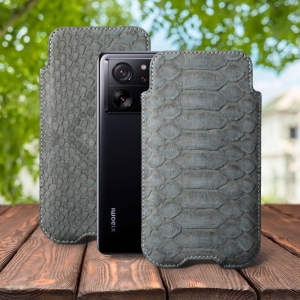 Футляр Stenk Sportage Python для Xiaomi 13T Pro Сірий
