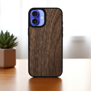 Накладка SkinBacker Wood для Apple iPhone 16 Американський горіх