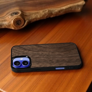 Накладка SkinBacker Wood для Apple iPhone 16 Американський горіх