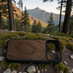 Накладка SkinBacker Wood для Apple iPhone 17 Pro Max Американский орех