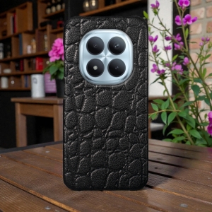 Шкіряна накладка Stenk Reptile Cover для Xiaomi Redmi Note 15 Pro Plus Чорна