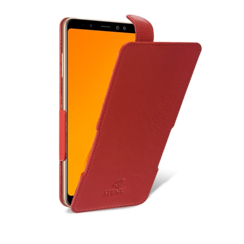 чехол-флип на Samsung Galaxy A8 (2018) Красный Stenk Prime фото 2