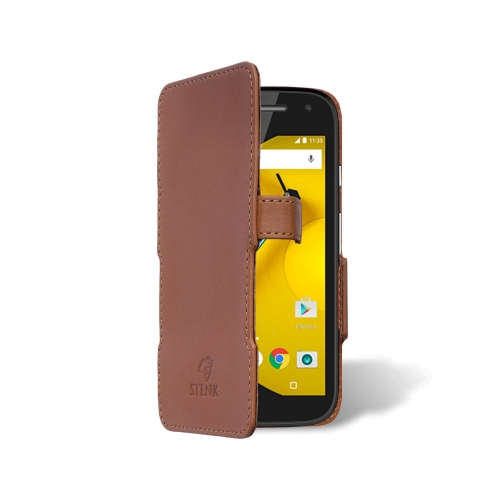 чохол-книжка на Motorola Moto E (2nd Gen) Світло-коричневий Stenk Сняты с производства фото 2