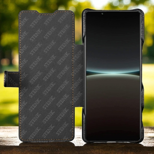 чехол-книжка на Sony Xperia 5 IV Черный Stenk Premium фото 2