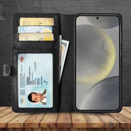 чохол-гаманець на Samsung Galaxy S24 Чорний Stenk Premium Wallet фото 2