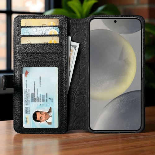 чохол-гаманець на Samsung Galaxy S24 Чорний Stenk Premium Wallet фото 2