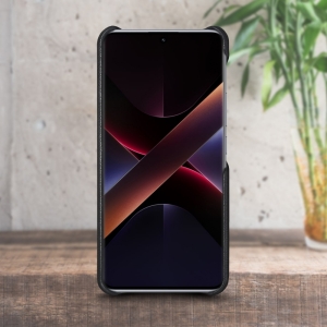 Шкіряна накладка Stenk Cover для Xiaomi Poco X7 Чорний