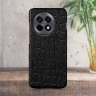 Кожаная накладка Stenk Reptile Cover для OnePlus 13R Черный