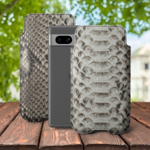 Футляр Stenk Sportage Python для Google Pixel 7a Натуральный