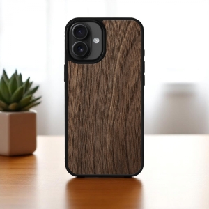 Накладка SkinBacker Wood для Apple iPhone 16 Plus Американський горіх