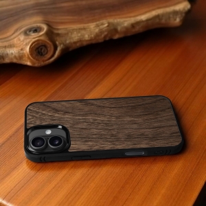 Накладка SkinBacker Wood для Apple iPhone 16 Plus Американський горіх