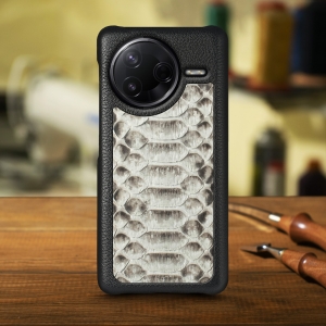 Накладка Stenk ExBacker Python Scales для Xiaomi Poco F7 Pro Натуральный