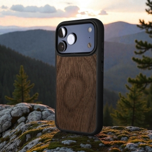Накладка SkinBacker Wood для Apple iPhone 17 Pro Американский орех