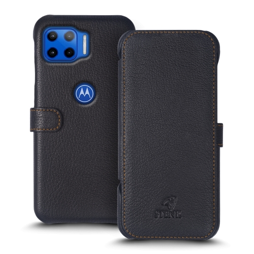 чехол-книжка на Motorola Moto G 5G Plus Черный Stenk Premium фото 1