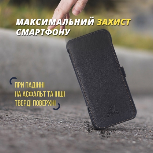 чехол-книжка на Motorola Moto G 5G Plus Черный Stenk Premium фото 7