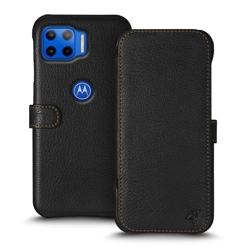 чехол-книжка на Motorola Moto G 5G Plus Черный Stenk Premium фото 1