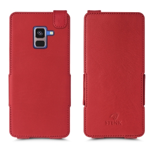 Чехол флип Stenk Prime для Samsung Galaxy A8 Plus (2018) Красный