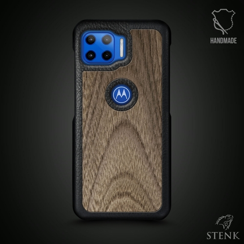 бампер на Motorola Moto G 5G Plus Чорний Stenk Cover WoodBacker фото 1