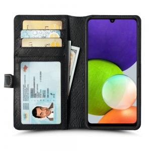 Чохол книжка Stenk Premium Wallet для Samsung Galaxy A22 Чорний