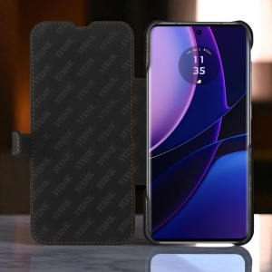 Чехол книжка Stenk Premium для Motorola Edge (2023) Чёрный