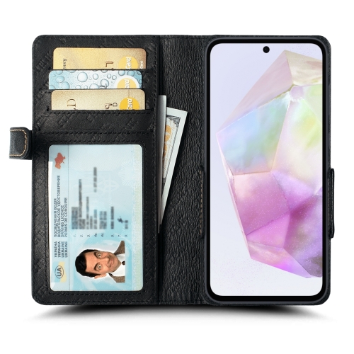 чехол-книжка на Samsung Galaxy A35 Черный Stenk Wallet фото 2