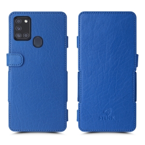 Чехол книжка Stenk Prime для Samsung Galaxy A21s Ярко-синий