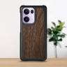 Шкіряна накладка Stenk WoodBacker для OPPO Reno13 Pro Чорний
