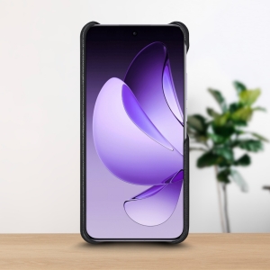 Шкіряна накладка Stenk WoodBacker для OPPO Reno13 Pro Чорний