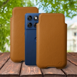 Футляр Stenk Sportage для Motorola Edge 60 Camel