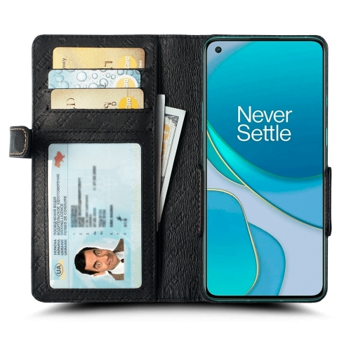 чехол-книжка на OnePlus 8T Черный Stenk Wallet фото 2
