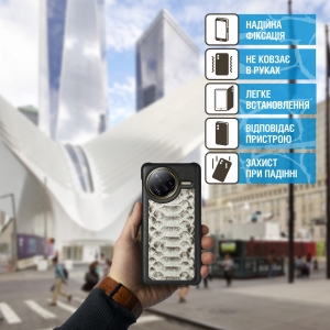 Накладка Stenk ExBacker Python Scales для Xiaomi Poco F7 Ultra Натуральний