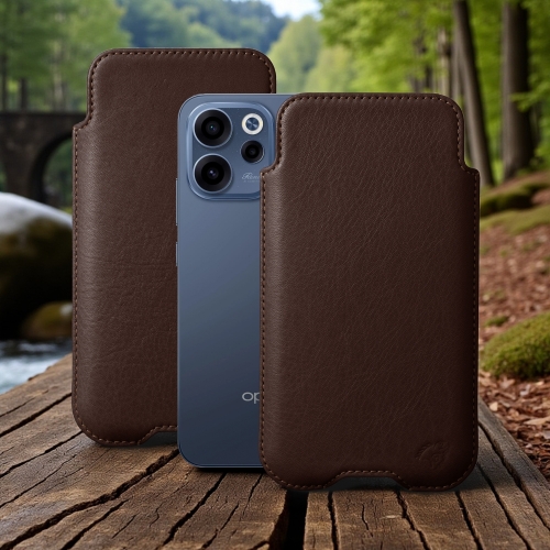 чохол-футляр на OPPO Reno15 F Коричневий Stenk Sportage фото 1