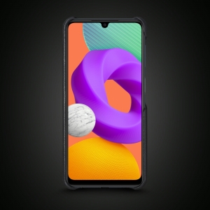 Шкіряна накладка Stenk WoodBacker для Samsung Galaxy M22 Чорна