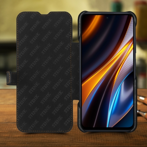 чехол-книжка на Xiaomi Poco X4 GT Черный Stenk Premium фото 2