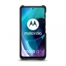 Кожаная накладка Stenk Reptile Cover для Motorola Moto G71 5G Чёрная