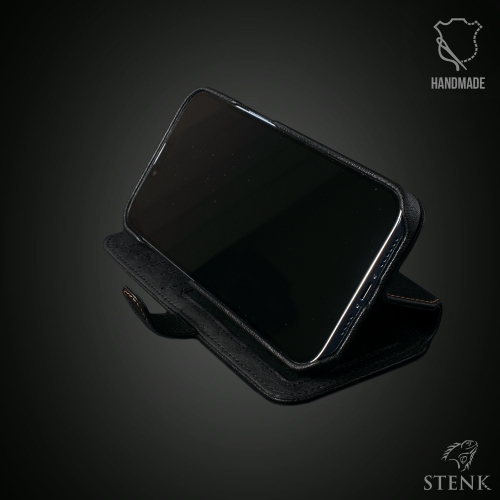 чехол-кошелек на Xiaomi Redmi 12C Черный Stenk Premium Wallet фото 4