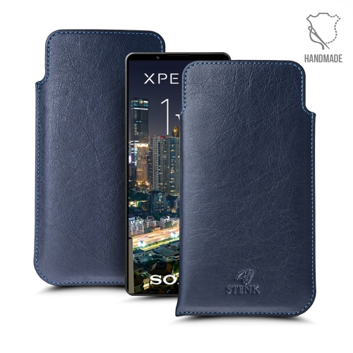 чехлы-футляры на Sony Xperia 1 V Синий Stenk Elegance фото 1