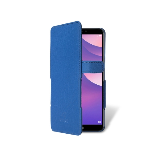 чохол-книжка на Huawei Y7 (2018) Яскраво-синій Stenk Prime фото 2