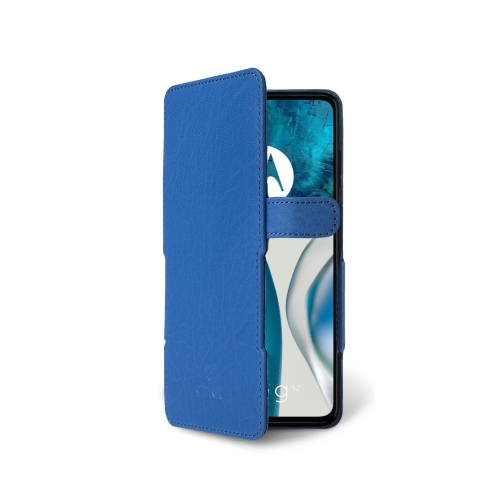 чехол-книжка на Motorola Moto G52 Ярко-синий Stenk Prime фото 2