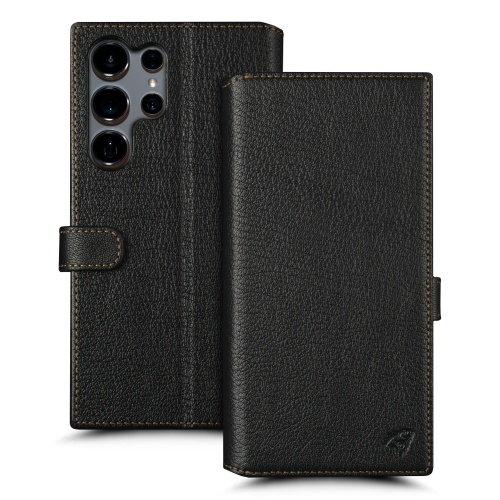 чехол-кошелек на Samsung Galaxy S24 Ultra Черный Stenk Premium Wallet фото 1