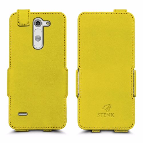 чохол-фліп на LG G3 Stylus Duo D690 Жовтий Stenk Сняты с производства фото 1