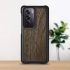 Кожаная накладка Stenk WoodBacker для OPPO Reno12 Pro Черный
