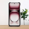 Кожаная накладка Stenk WoodBacker для OPPO Reno12 Pro Черный