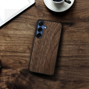 Накладка SkinBacker Wood Samsung Galaxy S25 Plus Американський горіх